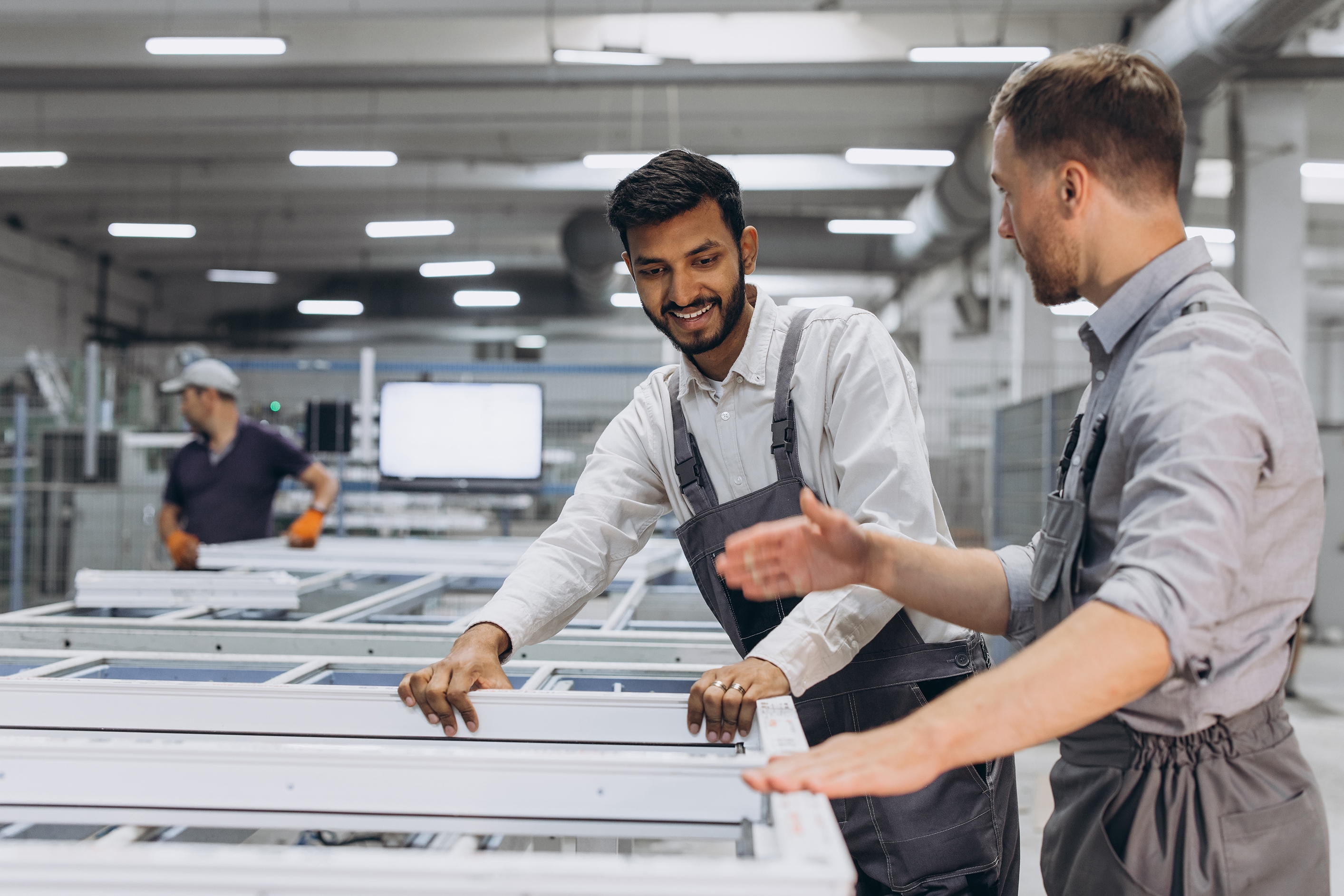Manufacturing facility with active production operations