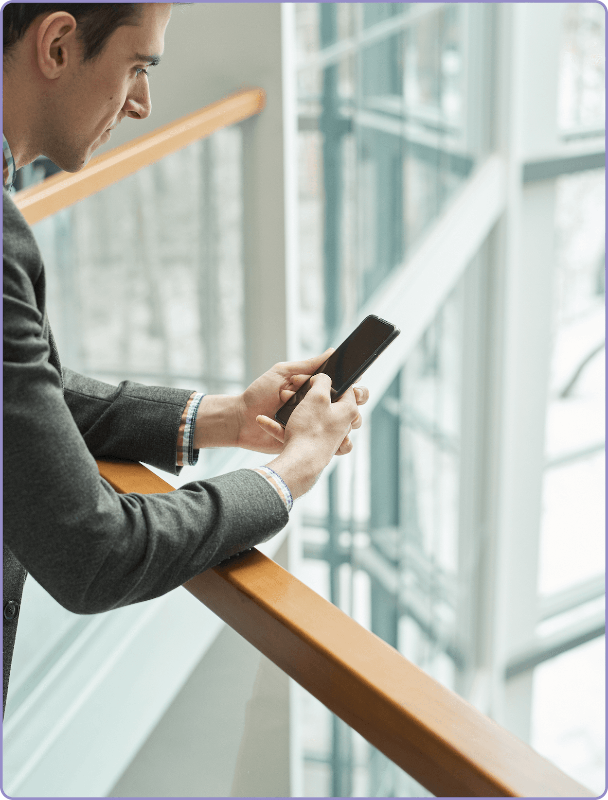 Live Geofence Hooks - Man on phone