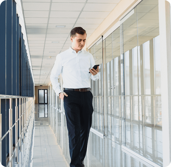 Man with phone
