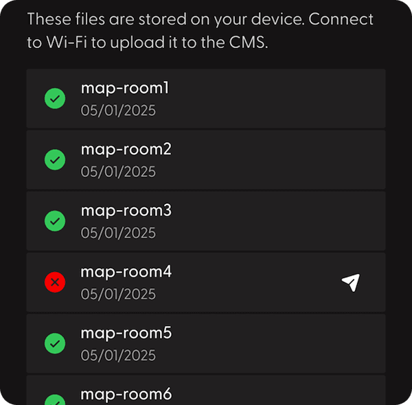 ION App Wi-Fi connection screen