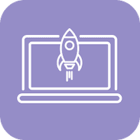 Mac with rocket